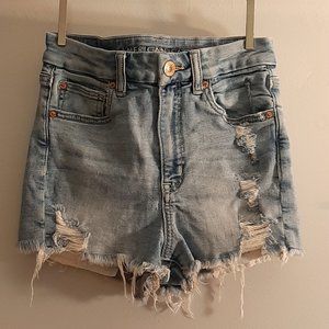 American Eagle stretchy curvy hi-rise shortie